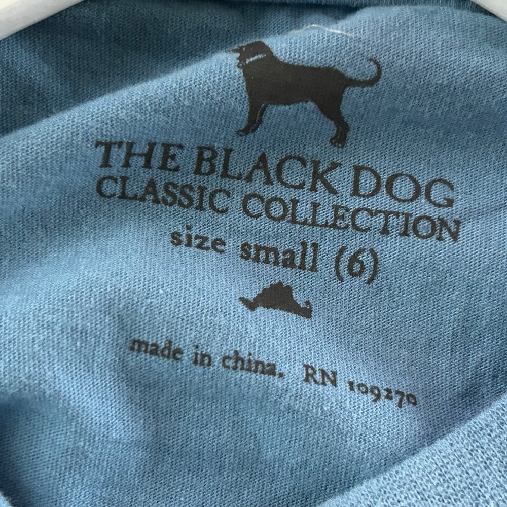 NWT THE BLACK DOG DOCK COLLECTION T SHIRT TOP SMALL BAY BLUE KIDS YOUTH (6) NEW - Picture 5 of 7